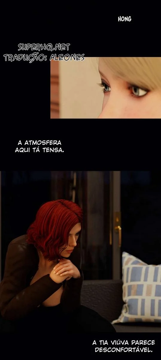 Viúva Negra Piranha ajuda Alaric com sua pica em Hentai HQ Brasileiro