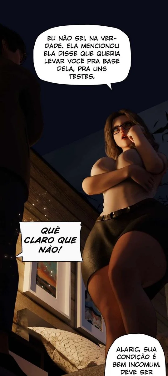 Viúva Negra Piranha ajuda Alaric com sua pica em Hentai HQ Brasileiro