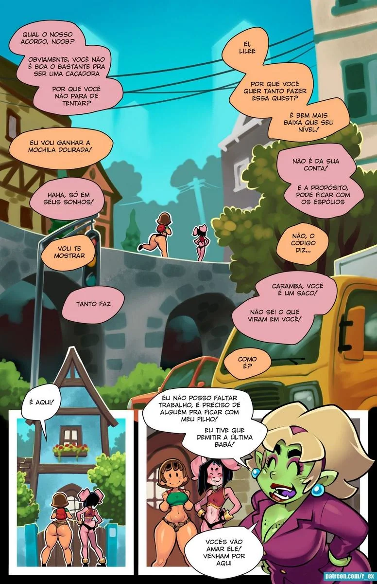 A Busca pelo Tesão – Lora e Sua Rival Piranhas em Hentai HQ