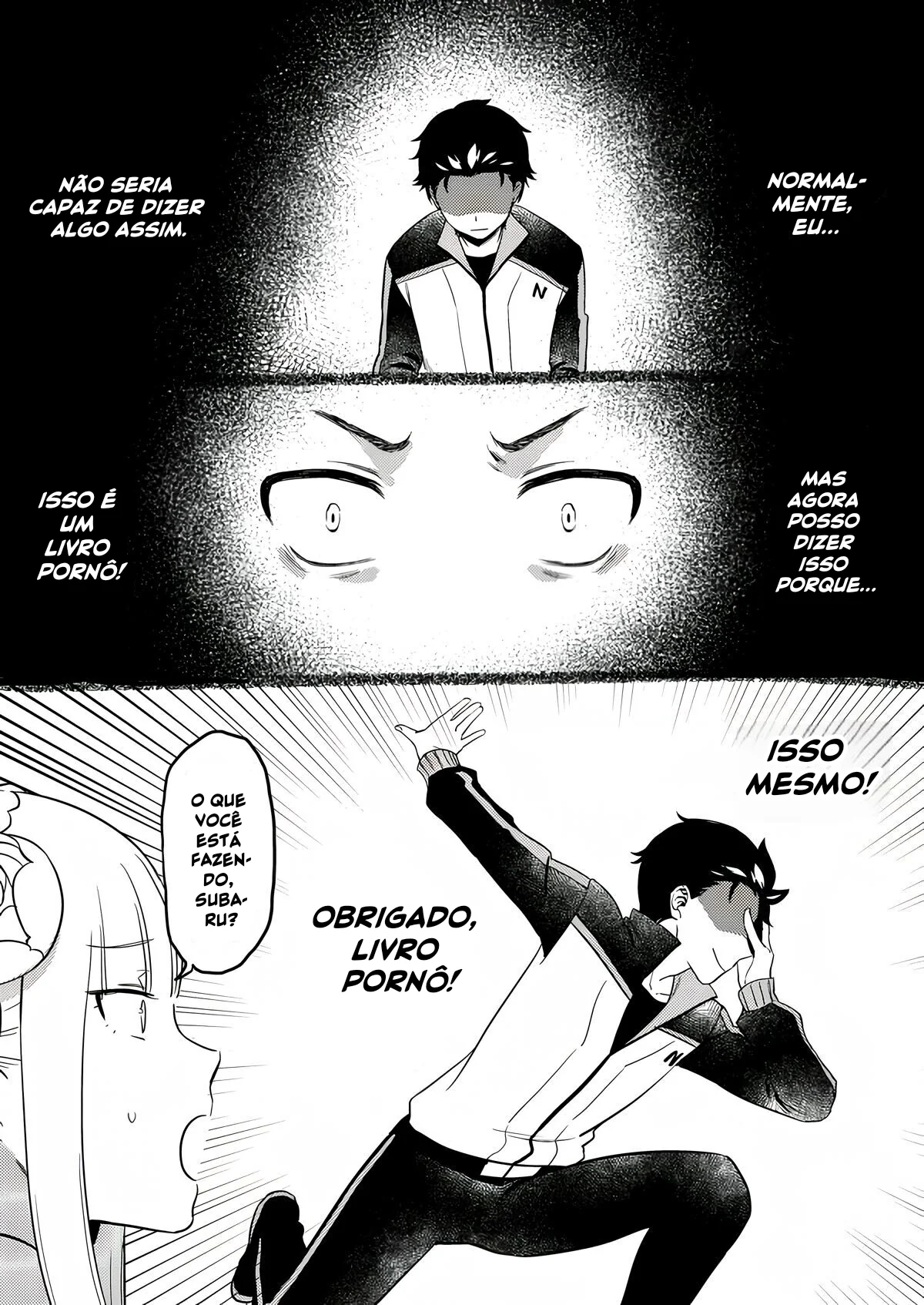 Re Zero Kara Hajimeru: Emilia descobre como os bebês são feitos com Subaru Natsuki” em Anime Hentai HQ Brasileiro