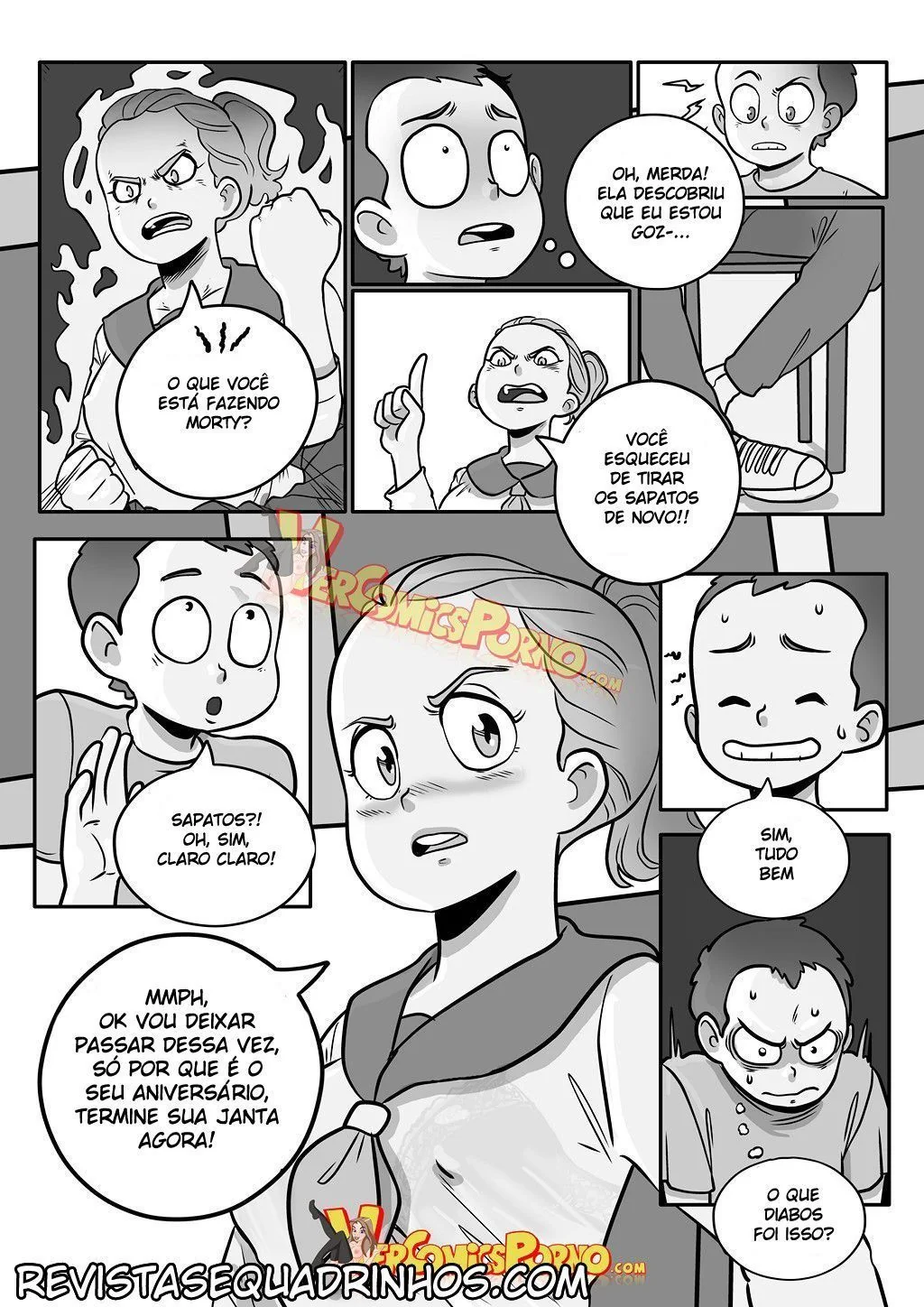 Rick e Morty Hentai HQ: Morty fode sua irmã gostosa em universo paralelo