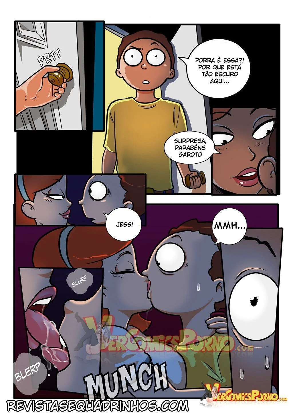 Rick e Morty Hentai HQ: Morty fode sua irmã gostosa em universo paralelo
