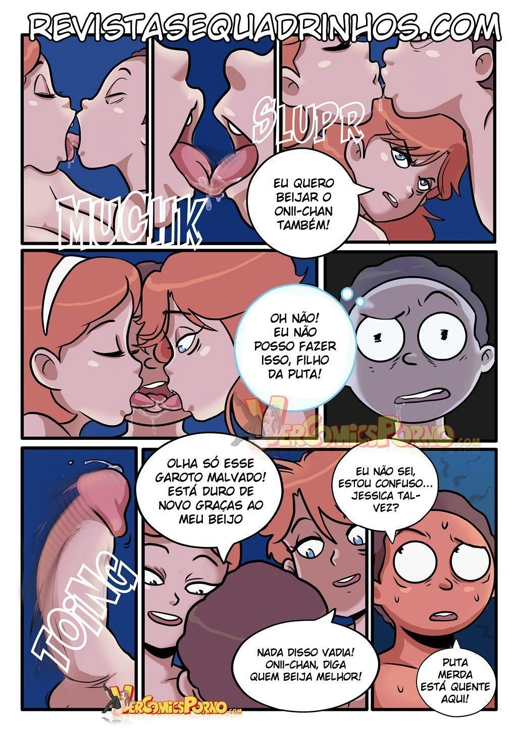 Rick e Morty Hentai HQ: Morty fode sua irmã gostosa em universo paralelo