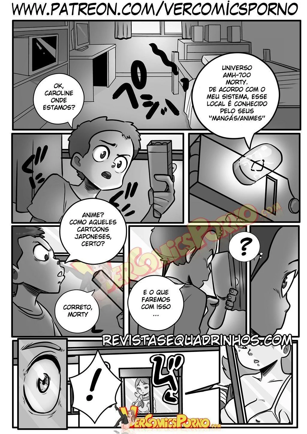 Rick e Morty Hentai HQ: Morty fode sua irmã gostosa em universo paralelo