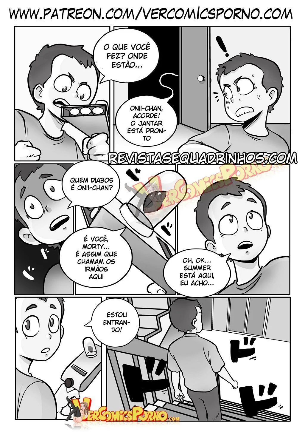 Rick e Morty Hentai HQ: Morty fode sua irmã gostosa em universo paralelo