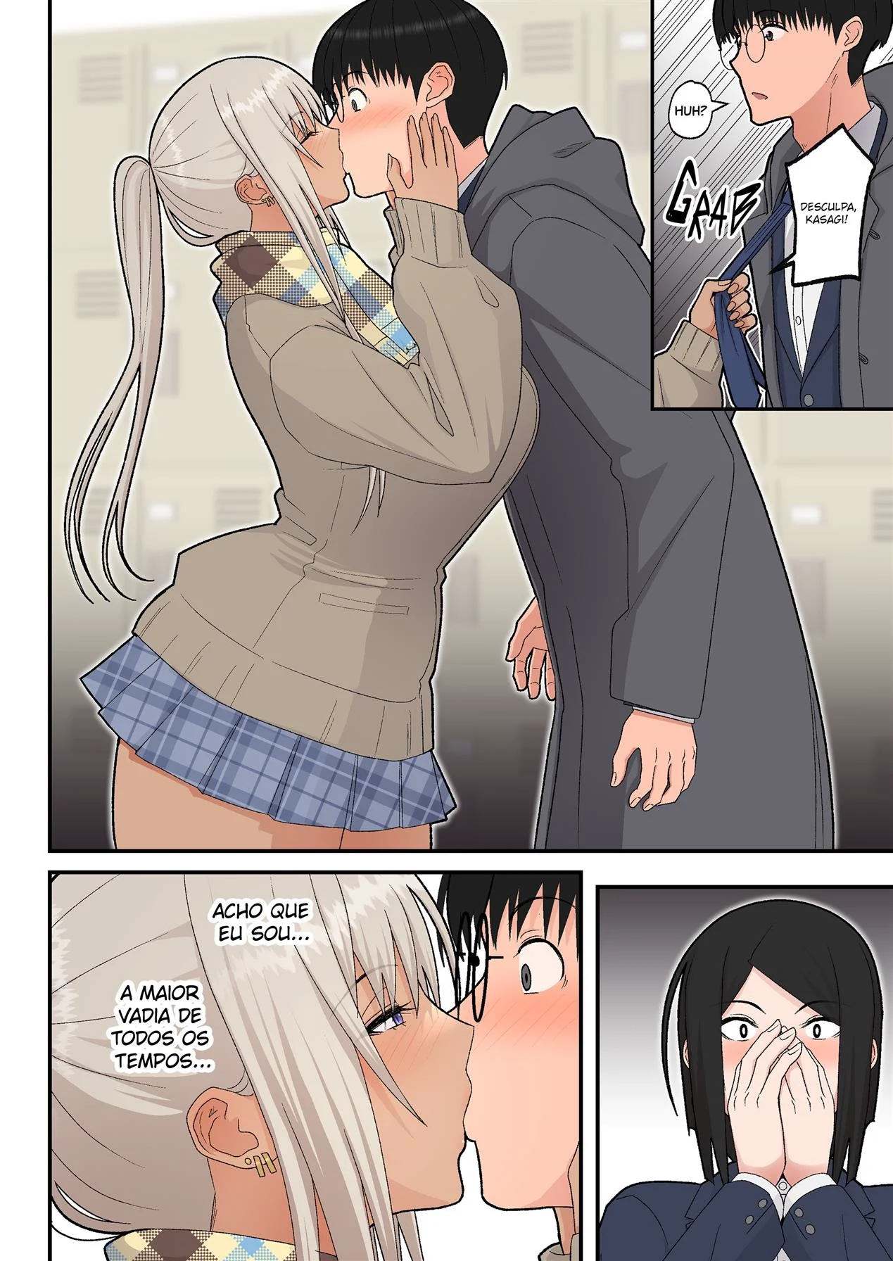 Estudando a Buceta da Piranha Loira – Hentai HQ Brasileiro