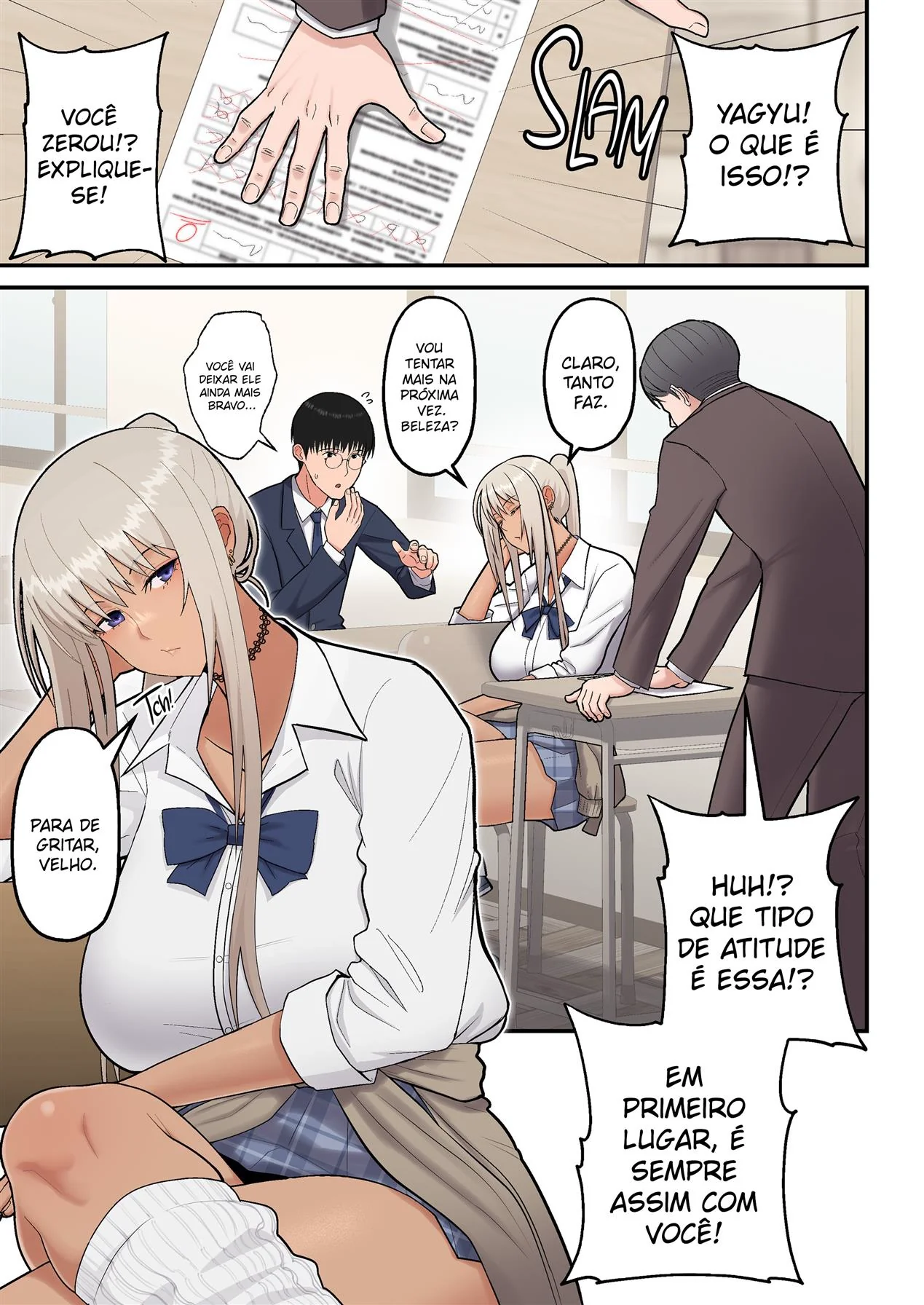 Estudando a Buceta da Piranha Loira – Hentai HQ Brasileiro
