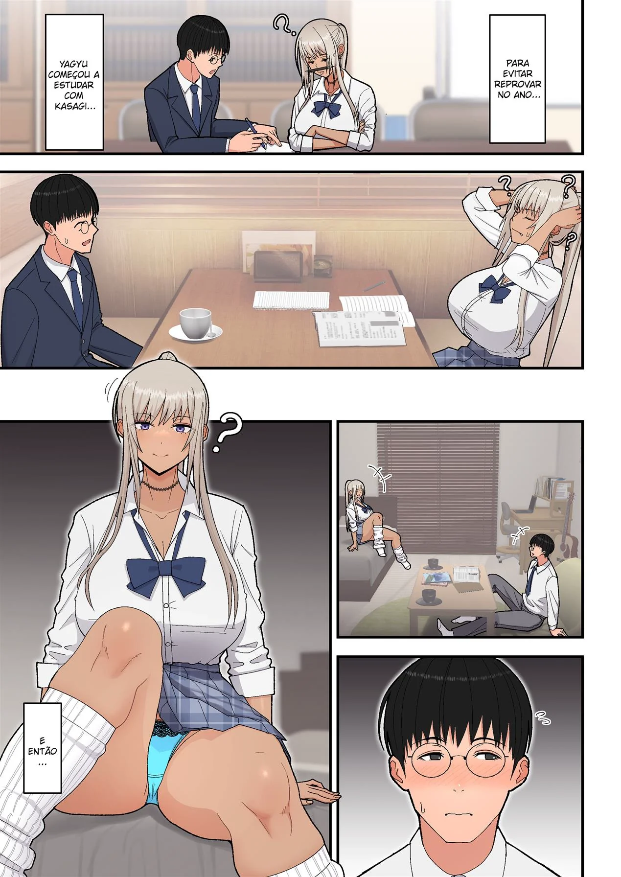 Estudando a Buceta da Piranha Loira – Hentai HQ Brasileiro