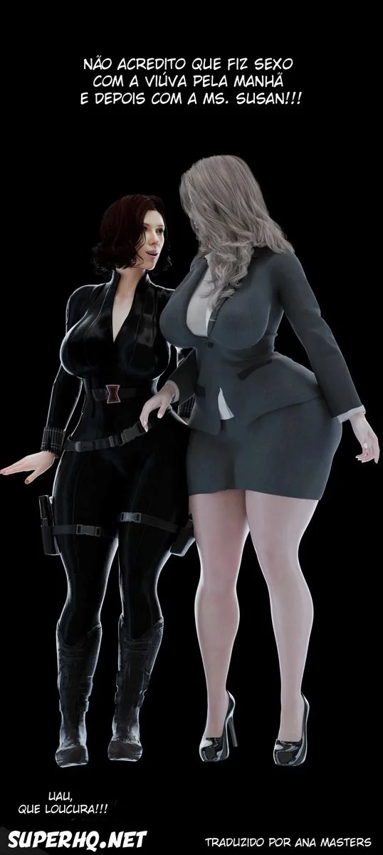 Viúva Negra Arrependida: Dando a Buceta pra Alaric em Hentai HQBr