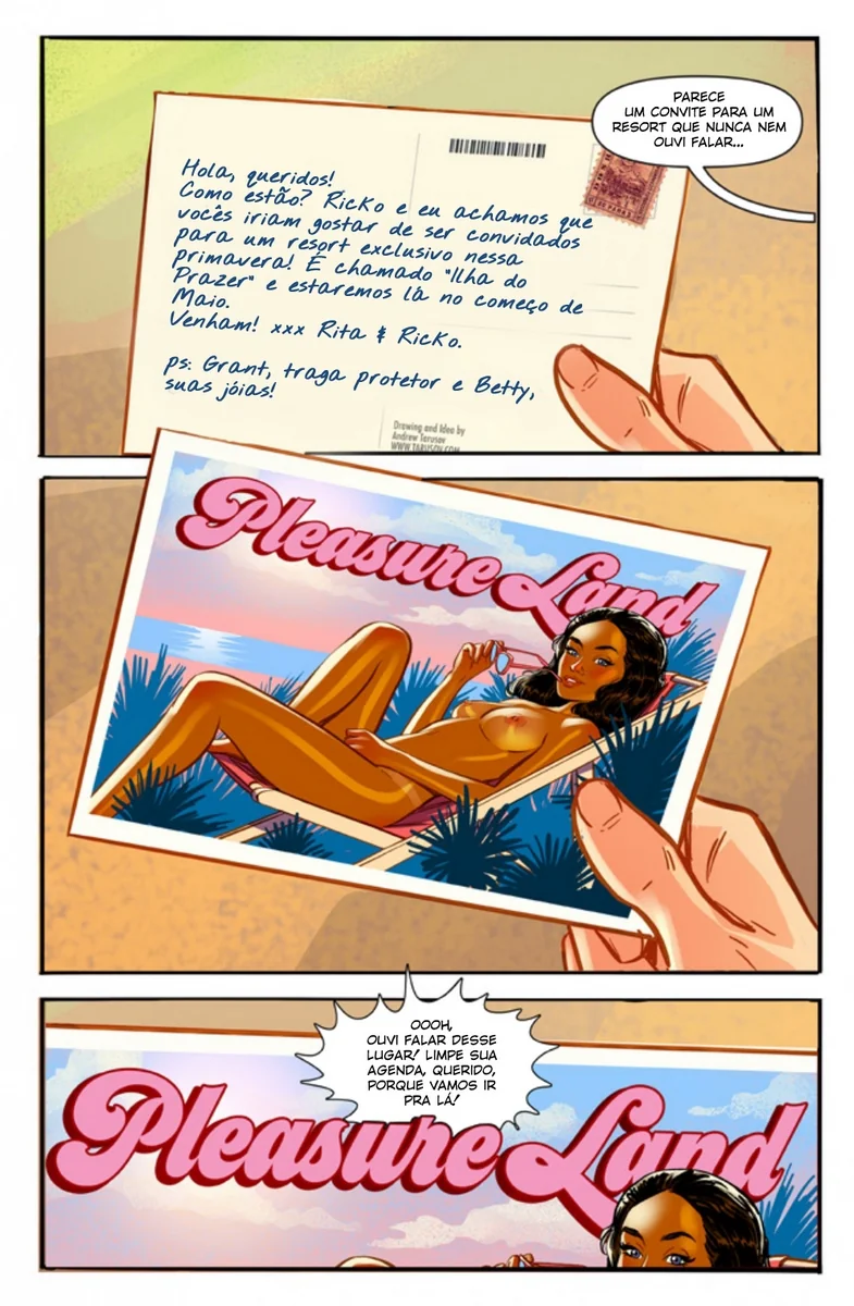 Casal Safado se Aventura em Ilha do Prazer – Hentai HQ