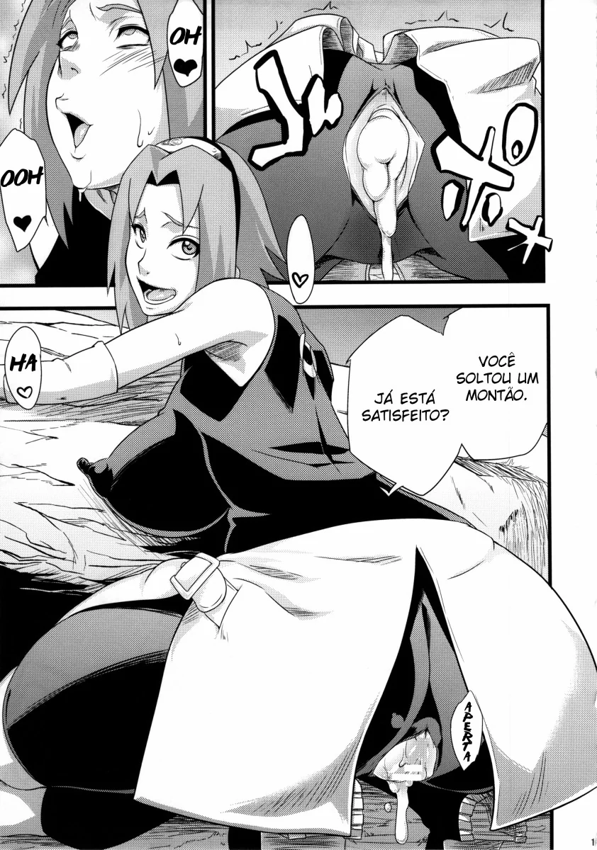 Sakura Safada é Fodida por Ninjas Tarados em Hentai HQ Brasileiro