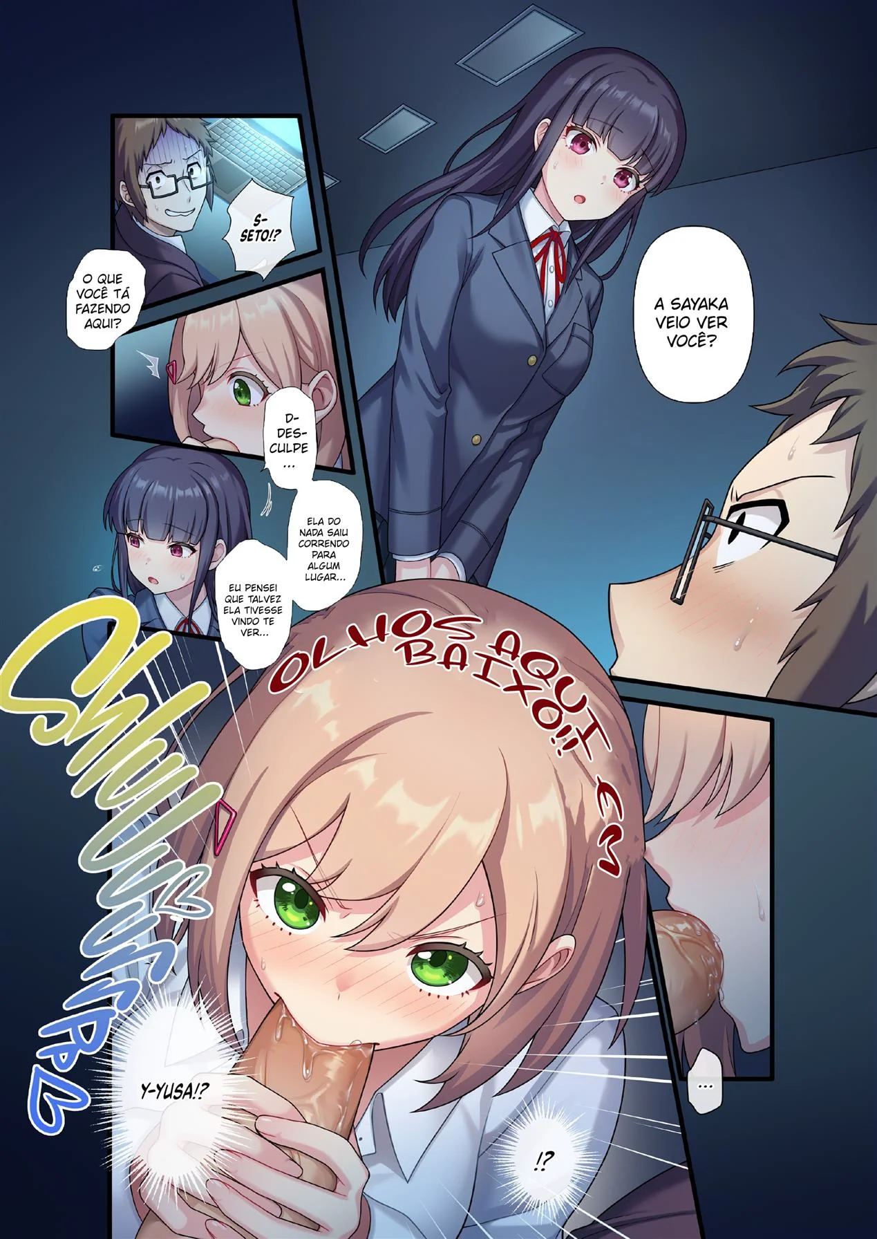 Professor Comedor – Aluna Peituda Sedenta por Notas em Hentai HQ Brasileiro