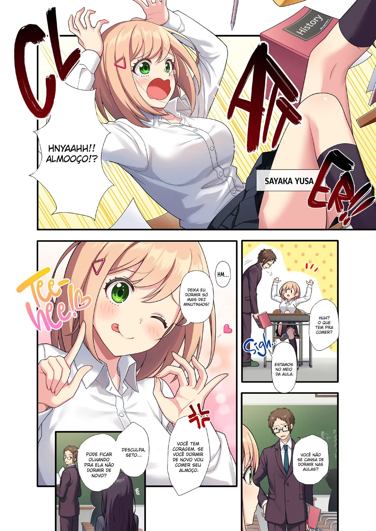 Professor Comedor – Aluna Peituda Sedenta por Notas em Hentai HQ Brasileiro
