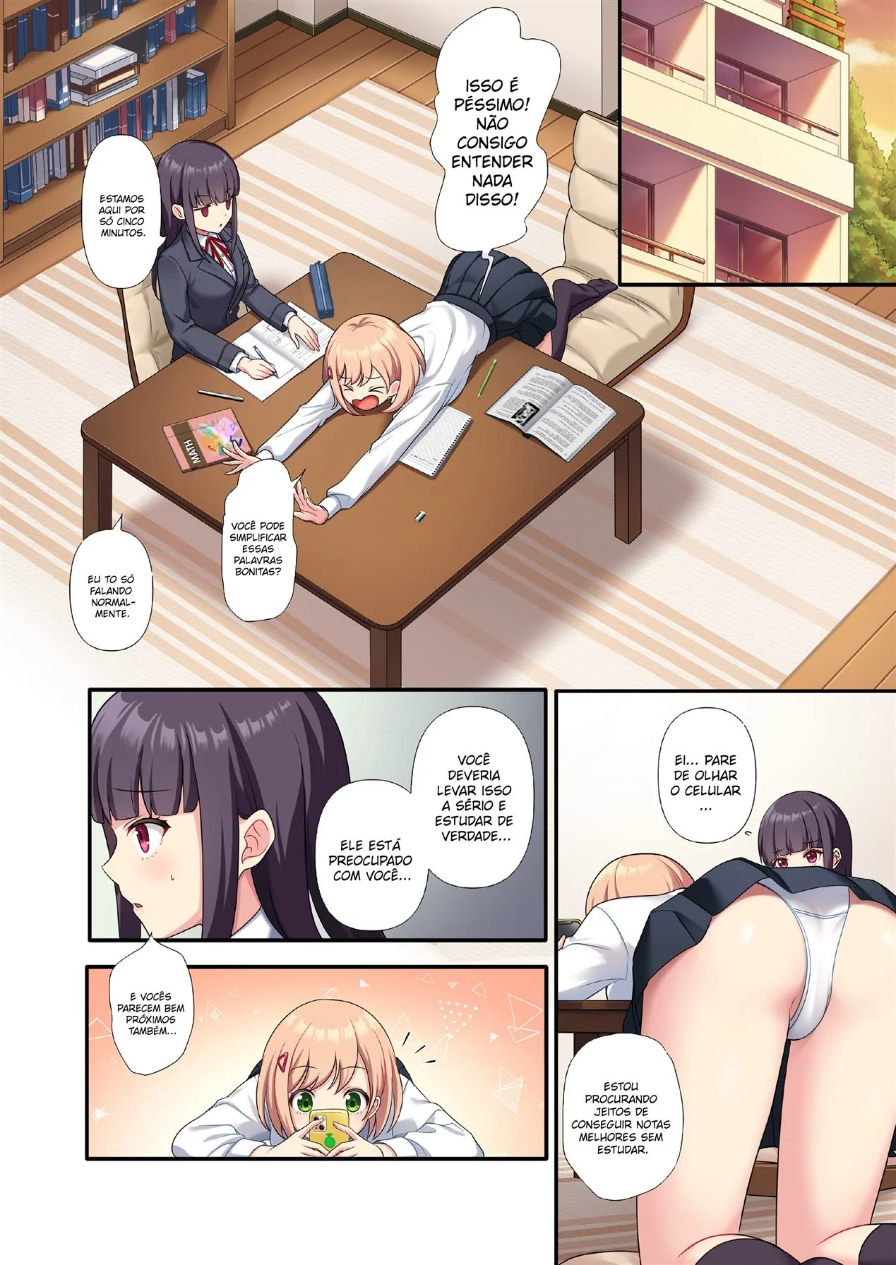 Professor Comedor – Aluna Peituda Sedenta por Notas em Hentai HQ Brasileiro