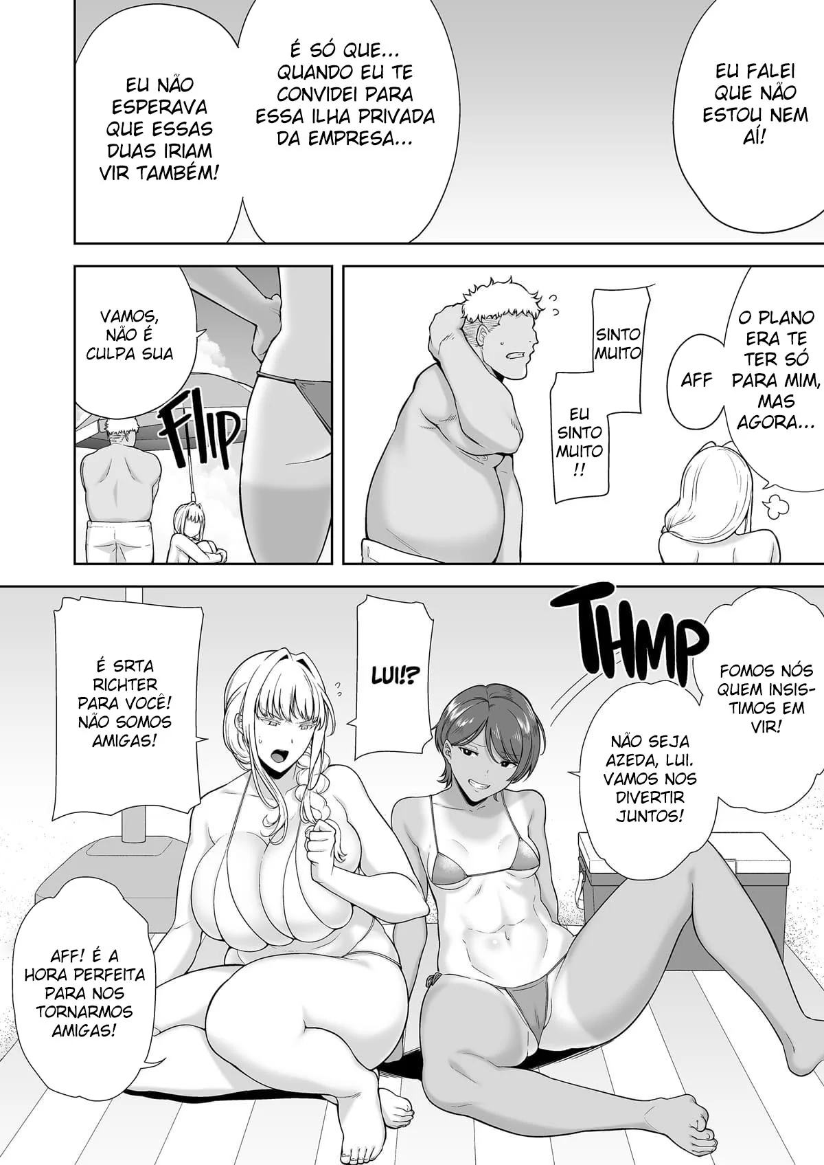 Futebol na Praia: Três Piranhas Sedentas por Rola em um Encontro Quente – Hentai HQ Brasileiro