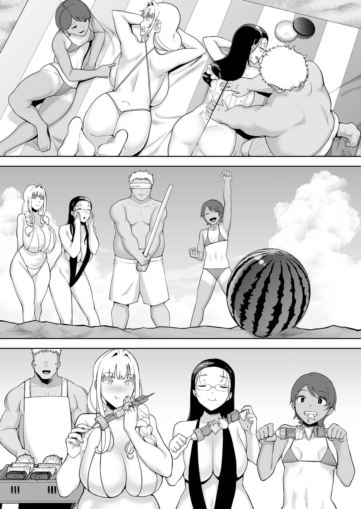 Futebol na Praia: Três Piranhas Sedentas por Rola em um Encontro Quente – Hentai HQ Brasileiro