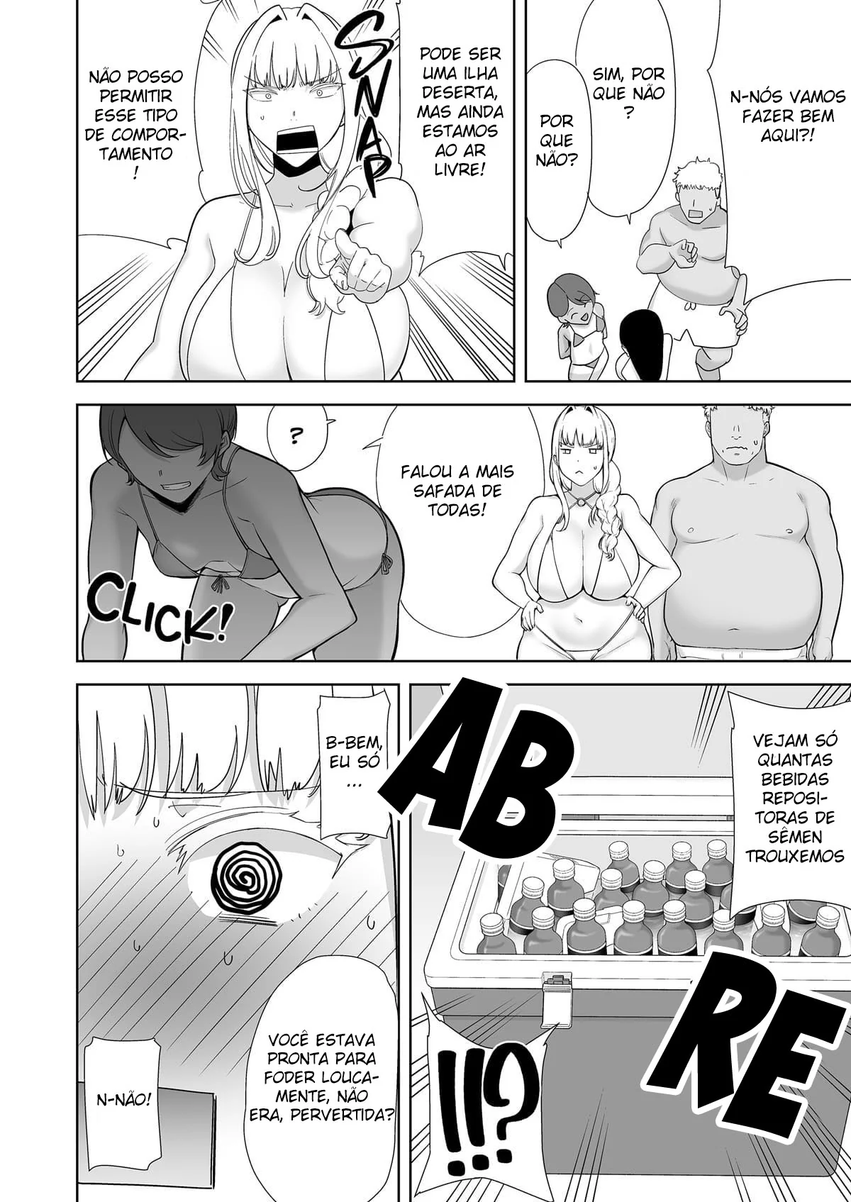 Futebol na Praia: Três Piranhas Sedentas por Rola em um Encontro Quente – Hentai HQ Brasileiro