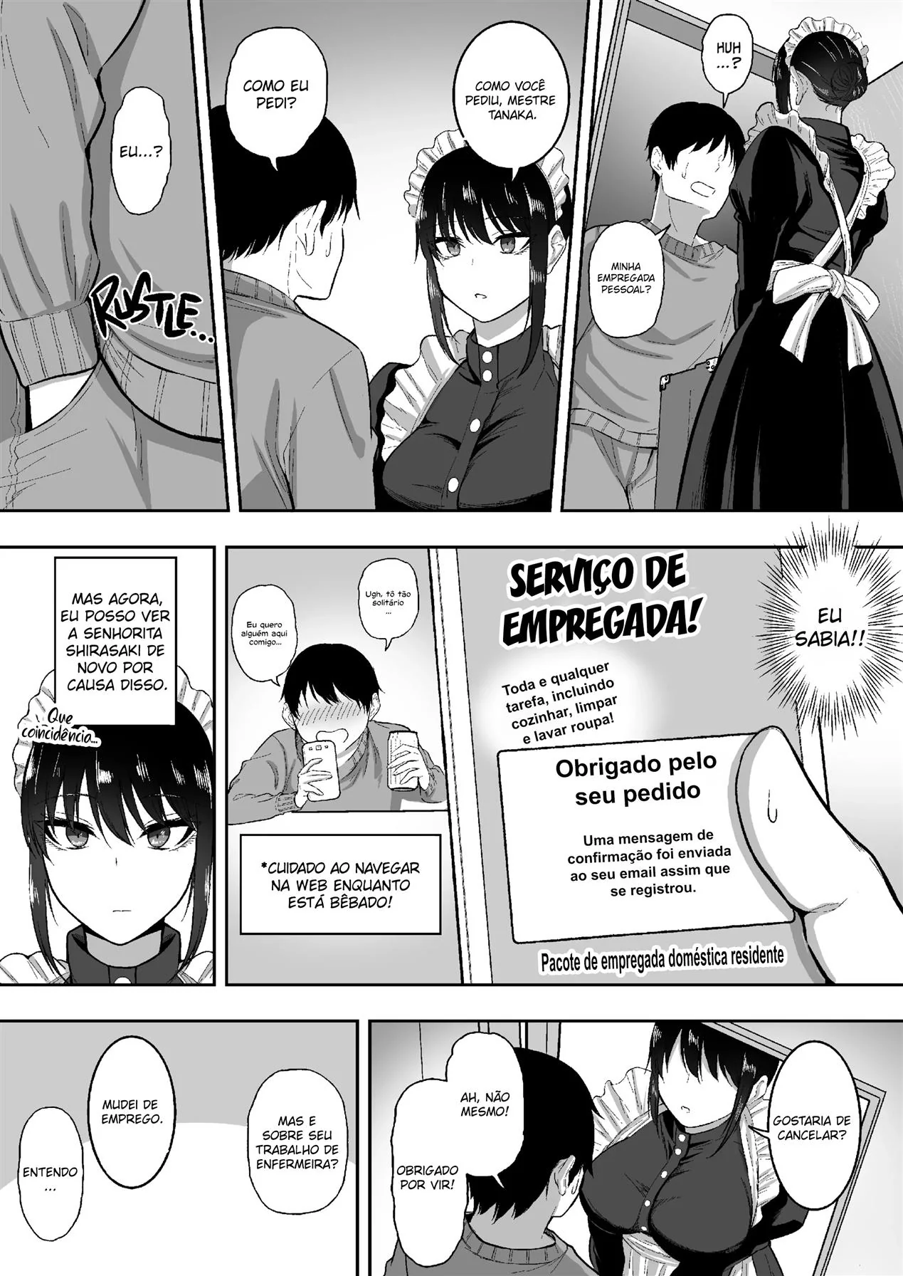 Enfermeira Safada: A Empregada Online do Tanaka em Hentai HQ