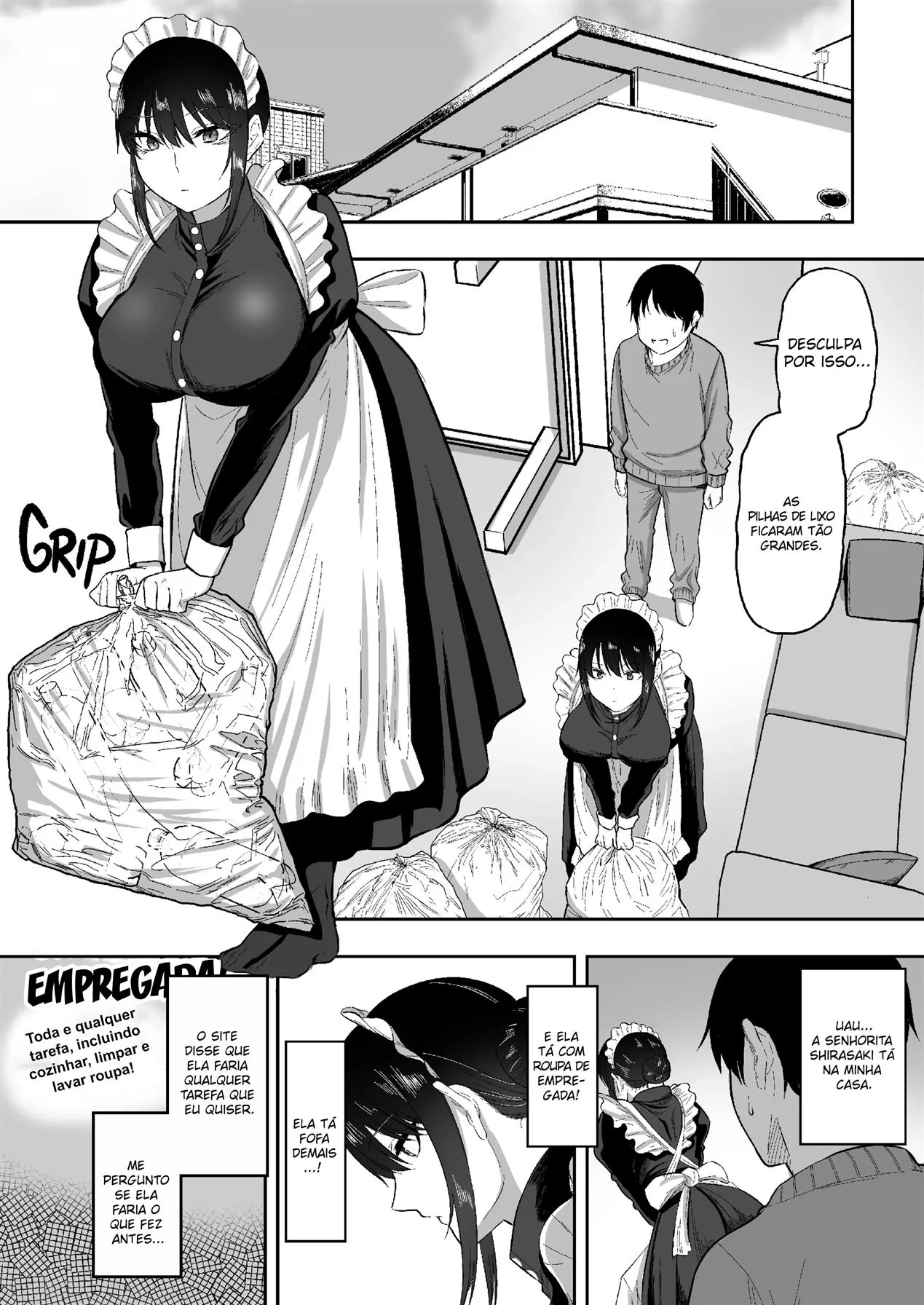 Enfermeira Safada: A Empregada Online do Tanaka em Hentai HQ
