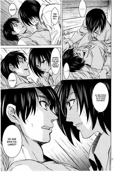 Ataca dos Titãs: Eren Jaeger Comendo a Buceta da Mikasa Ackerman em Hentai HQ Brasileiro