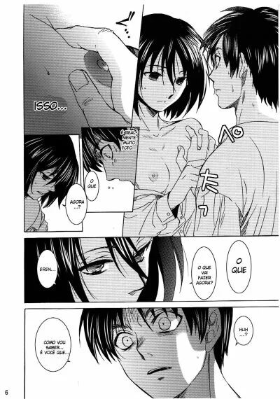 Ataca dos Titãs: Eren Jaeger Comendo a Buceta da Mikasa Ackerman em Hentai HQ Brasileiro
