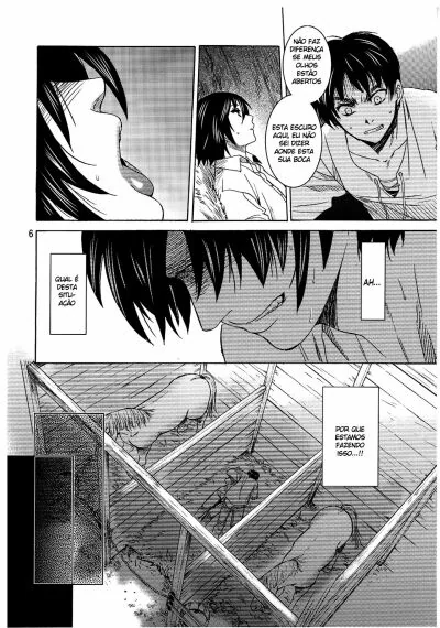 Ataca dos Titãs: Eren Jaeger Comendo a Buceta da Mikasa Ackerman em Hentai HQ Brasileiro