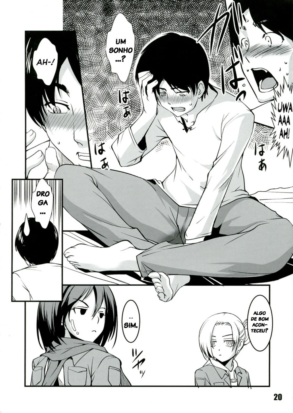 Mikasa Safada Cavalgando na Rola de Eren em Shingeki no Kyojin Hentai HQ Brasileiro
