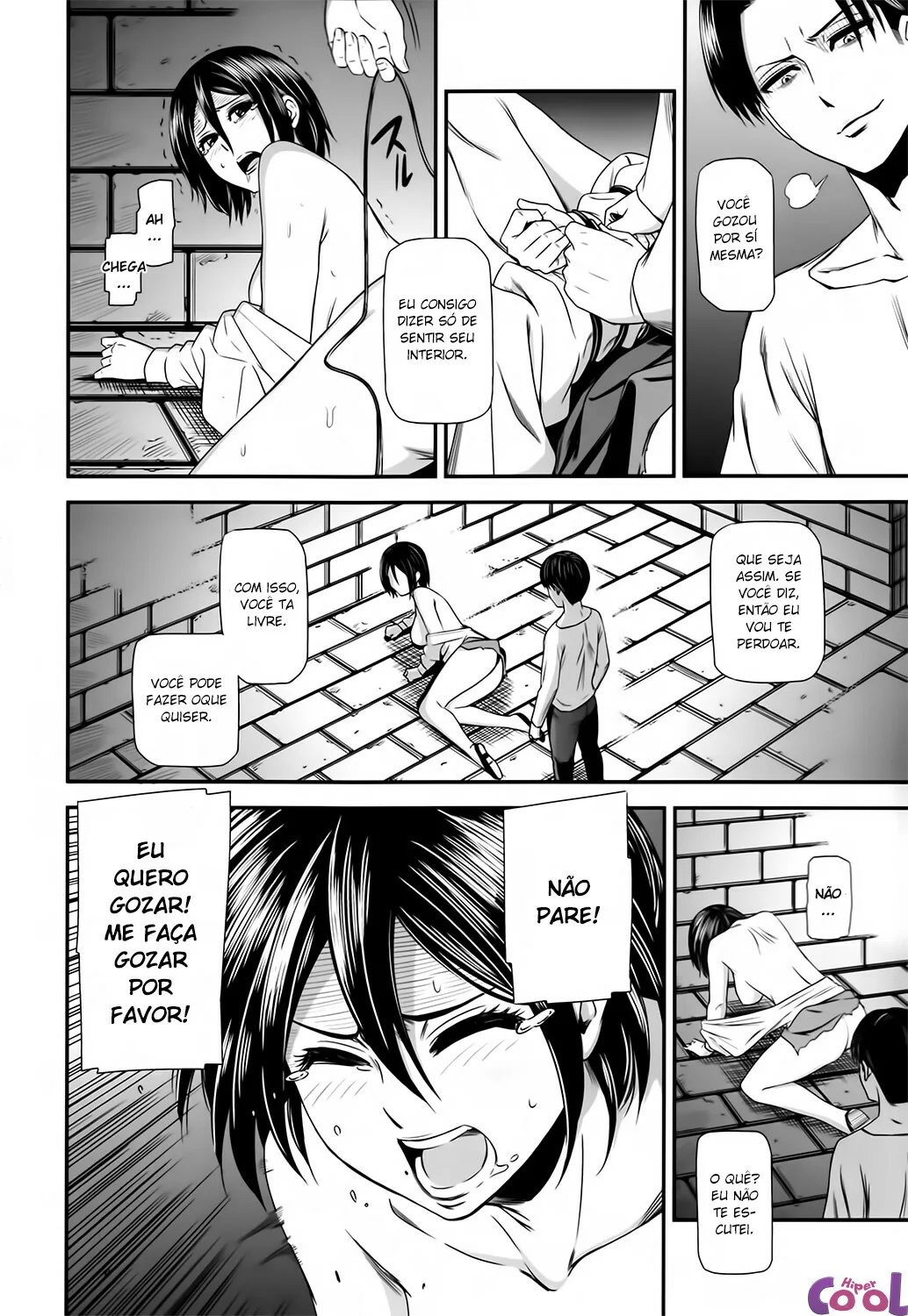 Foda de Mikasa Ackerman: Putaria alcoolizada com Eren em Hentai HQ Brasileiro