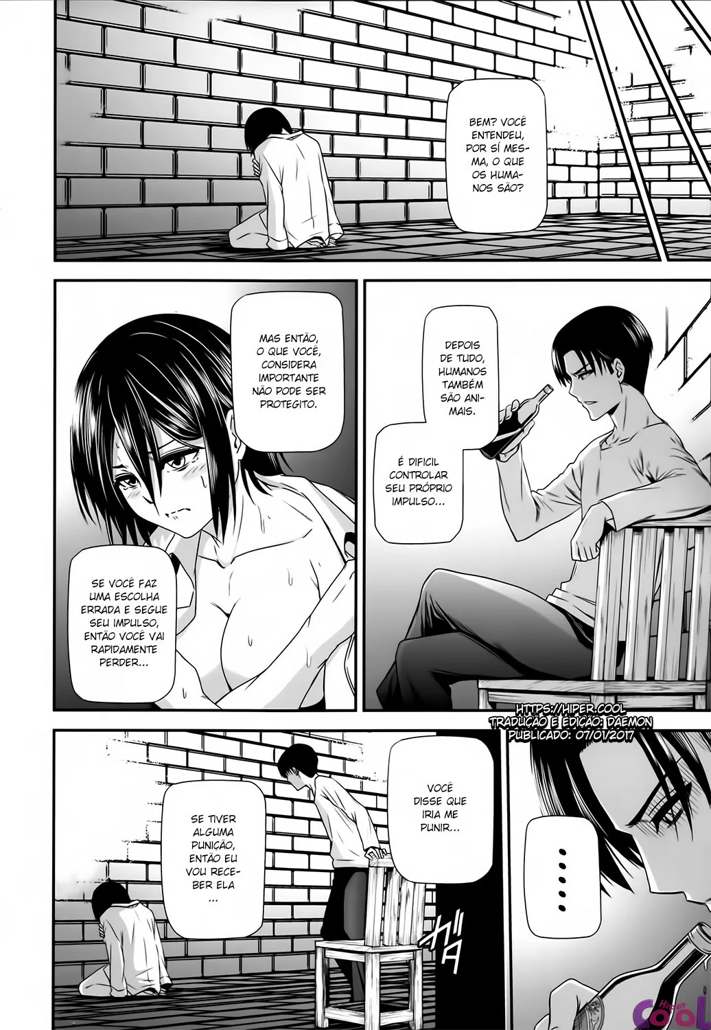 Foda de Mikasa Ackerman: Putaria alcoolizada com Eren em Hentai HQ Brasileiro