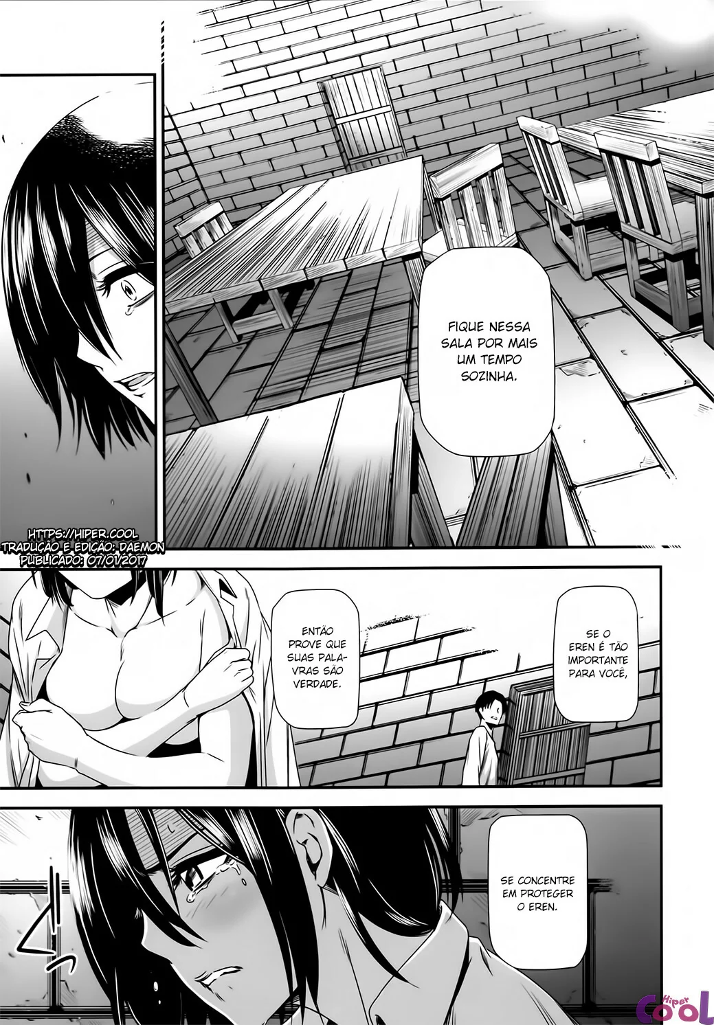 Foda de Mikasa Ackerman: Putaria alcoolizada com Eren em Hentai HQ Brasileiro