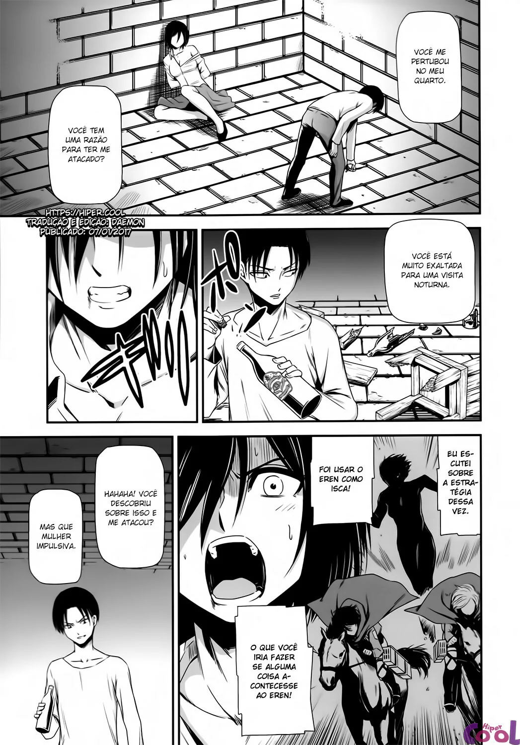Foda de Mikasa Ackerman: Putaria alcoolizada com Eren em Hentai HQ Brasileiro