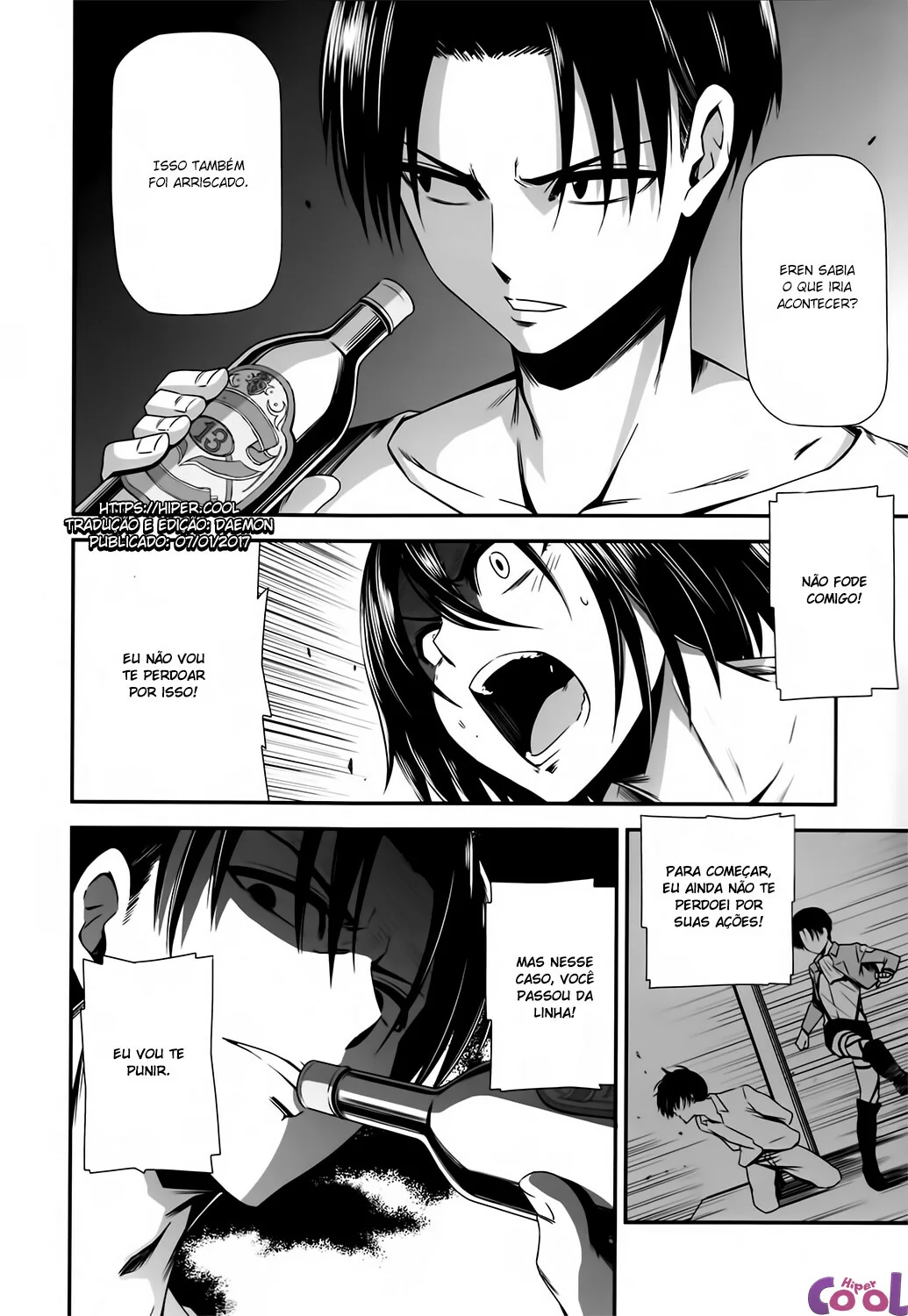 Foda de Mikasa Ackerman: Putaria alcoolizada com Eren em Hentai HQ Brasileiro