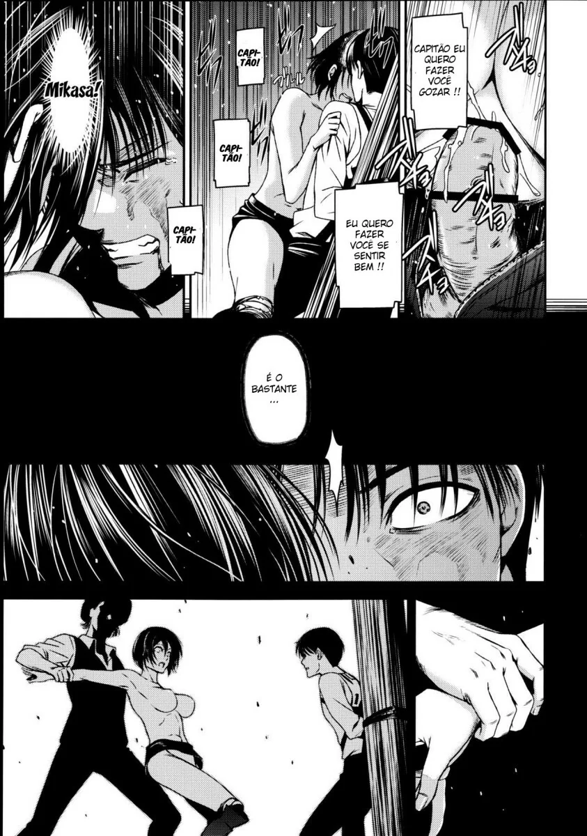 Ataque na Buceta – Mikasa Ackerman sendo Estrupada em Hentai de Shingeki no kyojin