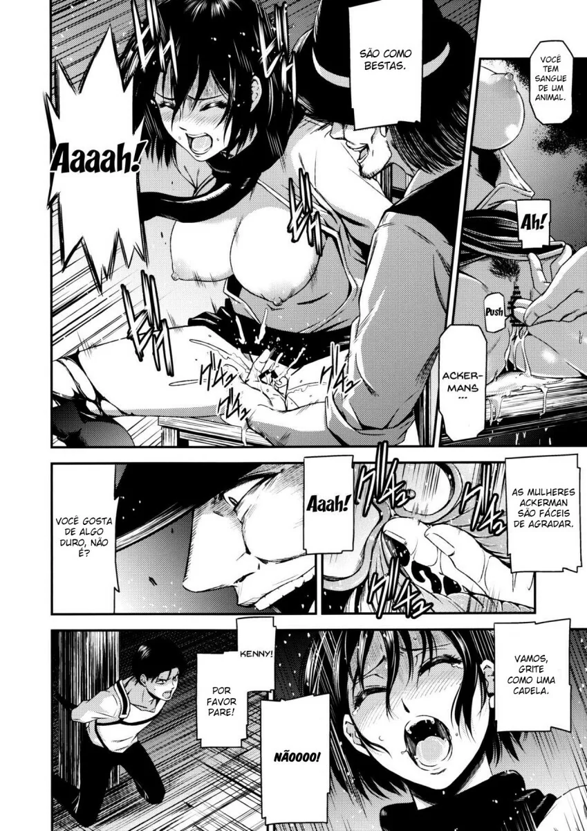 Ataque na Buceta – Mikasa Ackerman sendo Estrupada em Hentai de Shingeki no kyojin
