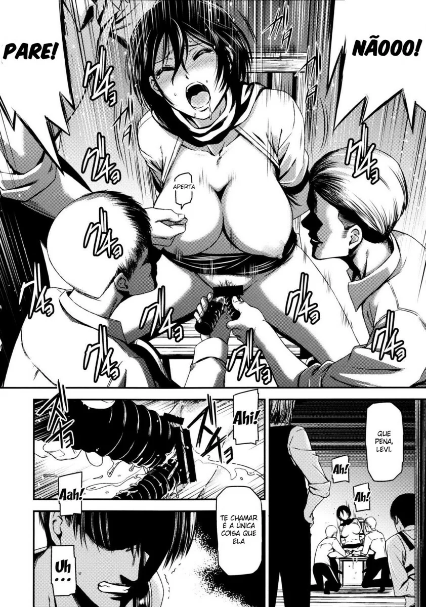 Ataque na Buceta – Mikasa Ackerman sendo Estrupada em Hentai de Shingeki no kyojin