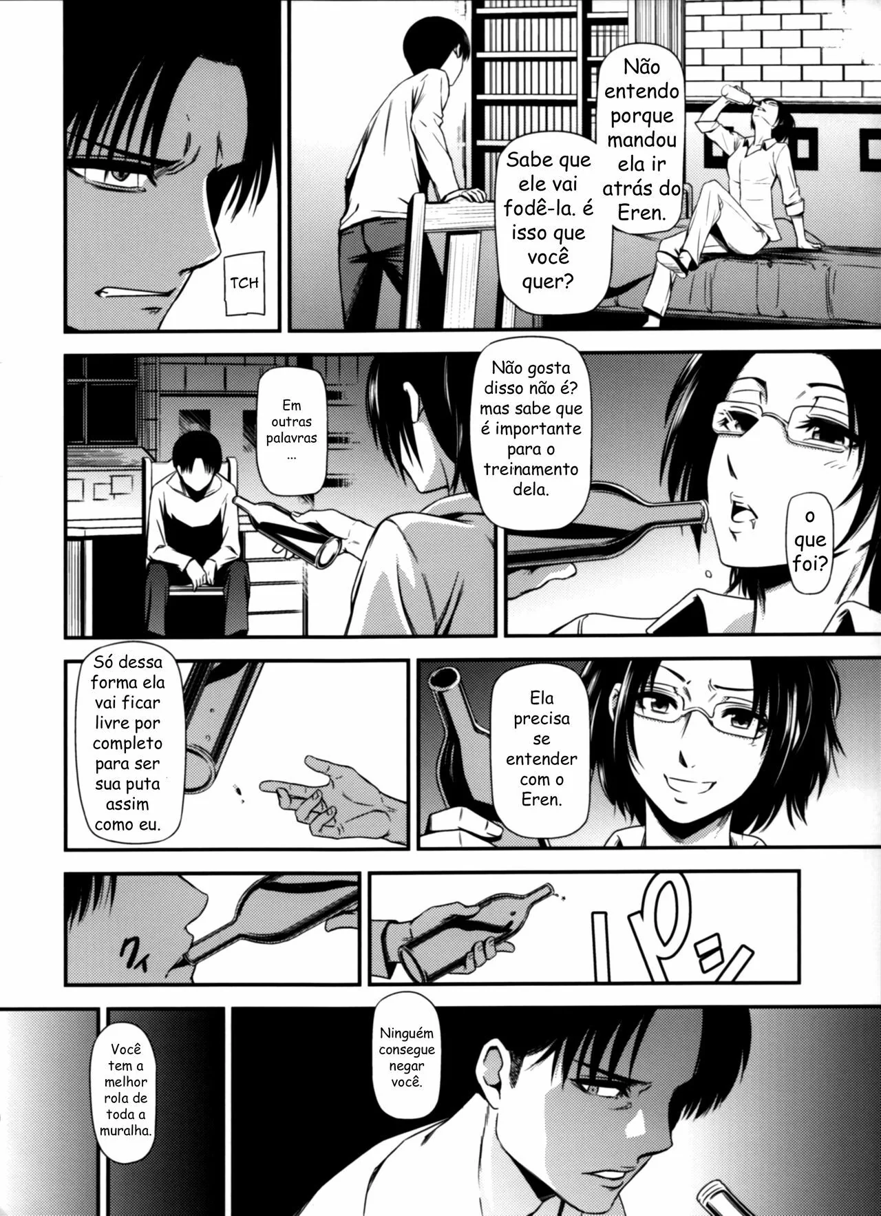 Shingeki no Kyojin Porno: Eren e Mikasa em uma Explosão de Tesão – HQ Brasileiro