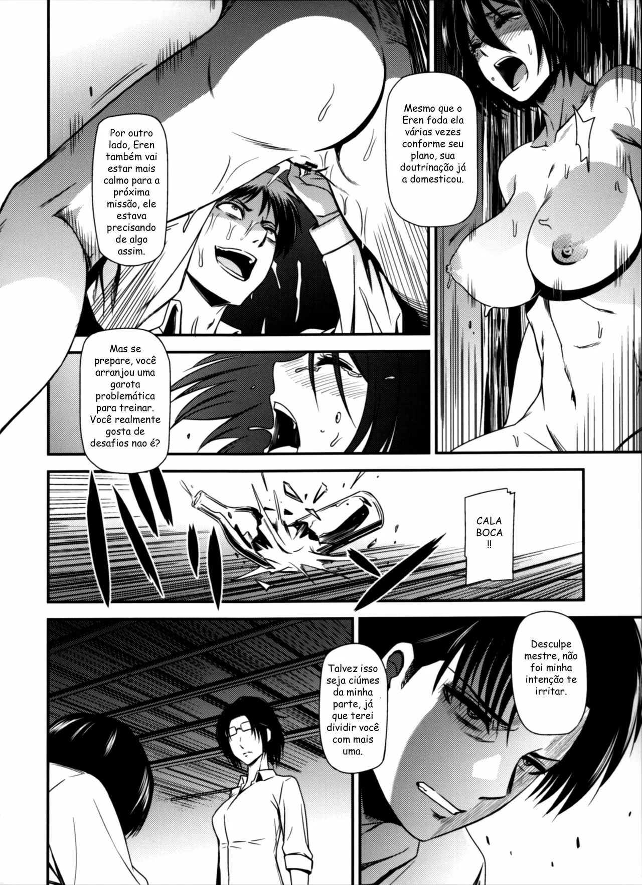 Shingeki no Kyojin Porno: Eren e Mikasa em uma Explosão de Tesão – HQ Brasileiro