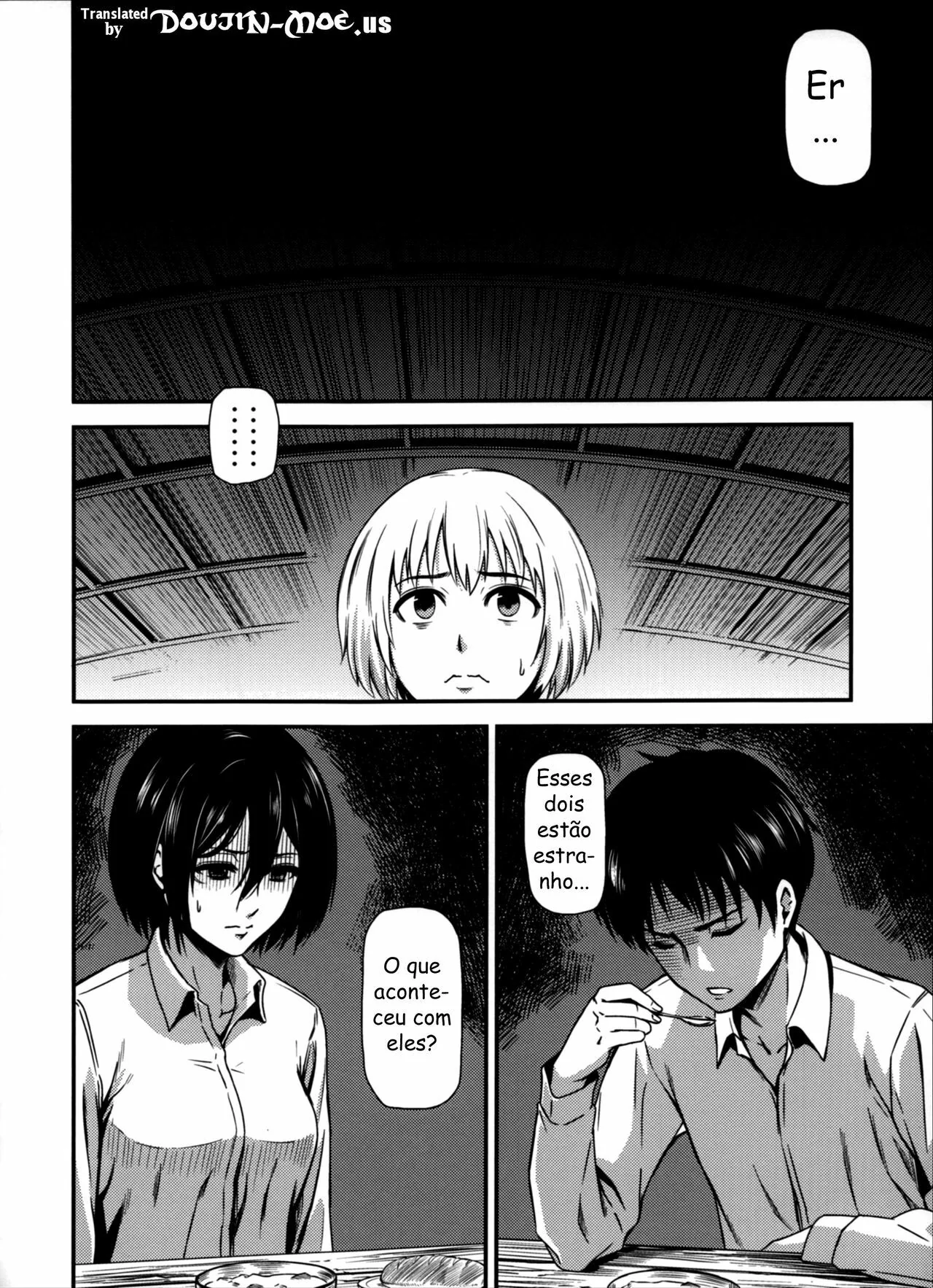 Shingeki no Kyojin Porno: Eren e Mikasa em uma Explosão de Tesão – HQ Brasileiro