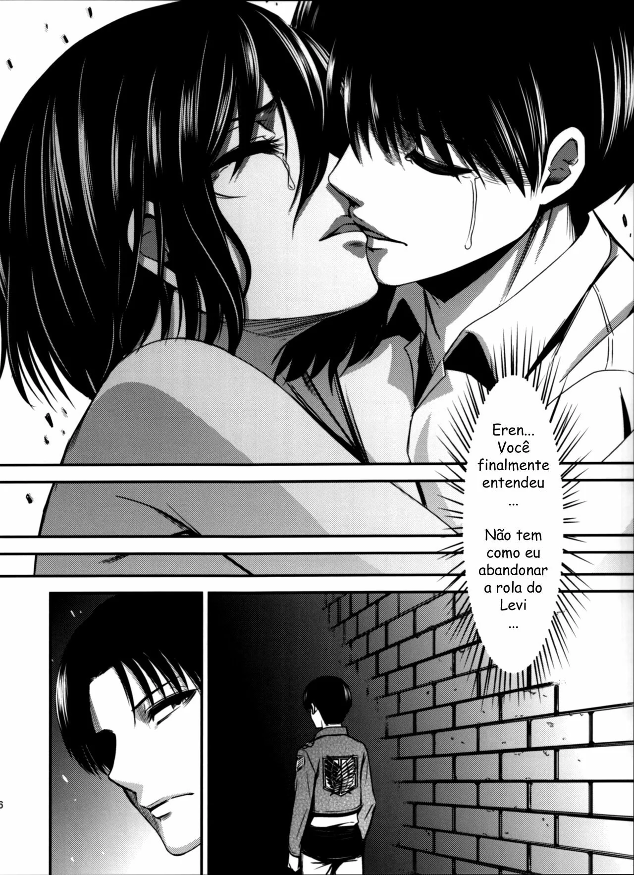 Shingeki no Kyojin Porno: Eren e Mikasa em uma Explosão de Tesão – HQ Brasileiro
