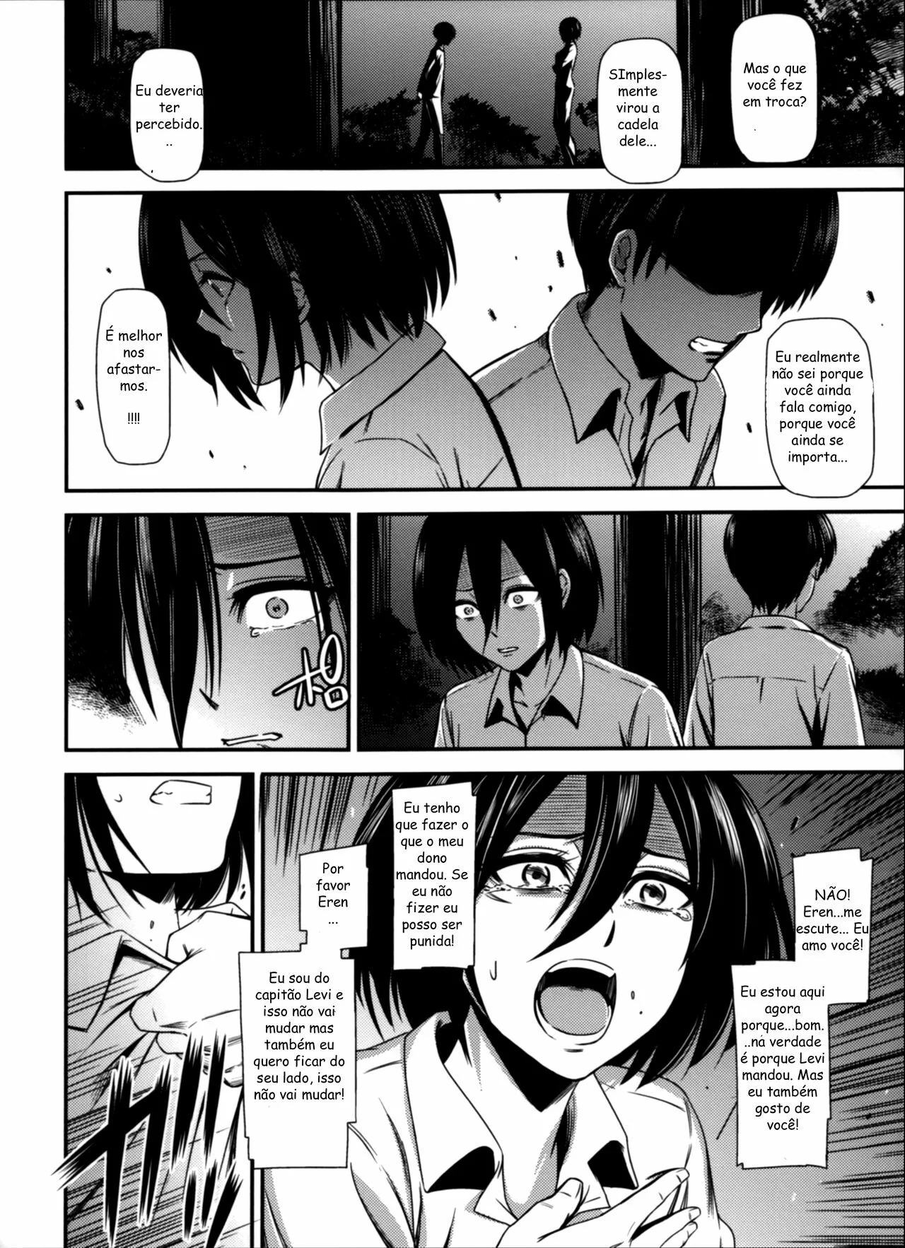 Shingeki no Kyojin Porno: Eren e Mikasa em uma Explosão de Tesão – HQ Brasileiro
