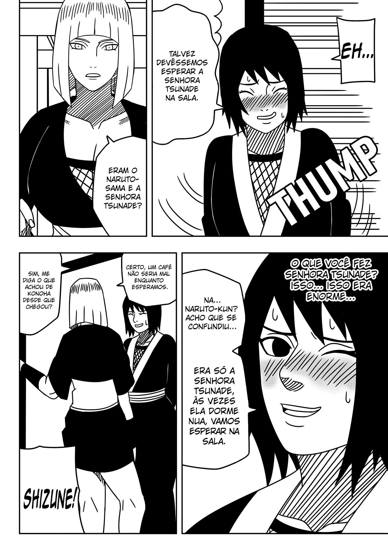 Competição da Vila: Tsunade e Naruto Pornô em Hentai HQ Brasileiro
