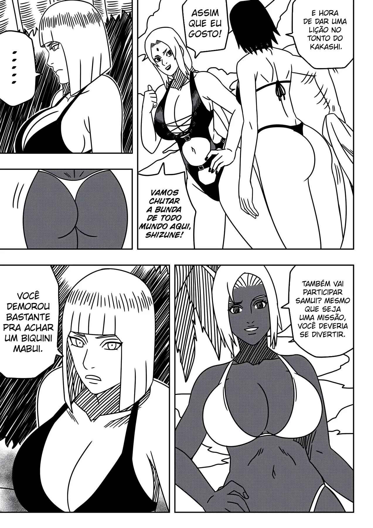 Competição da Vila: Tsunade e Naruto Pornô em Hentai HQ Brasileiro