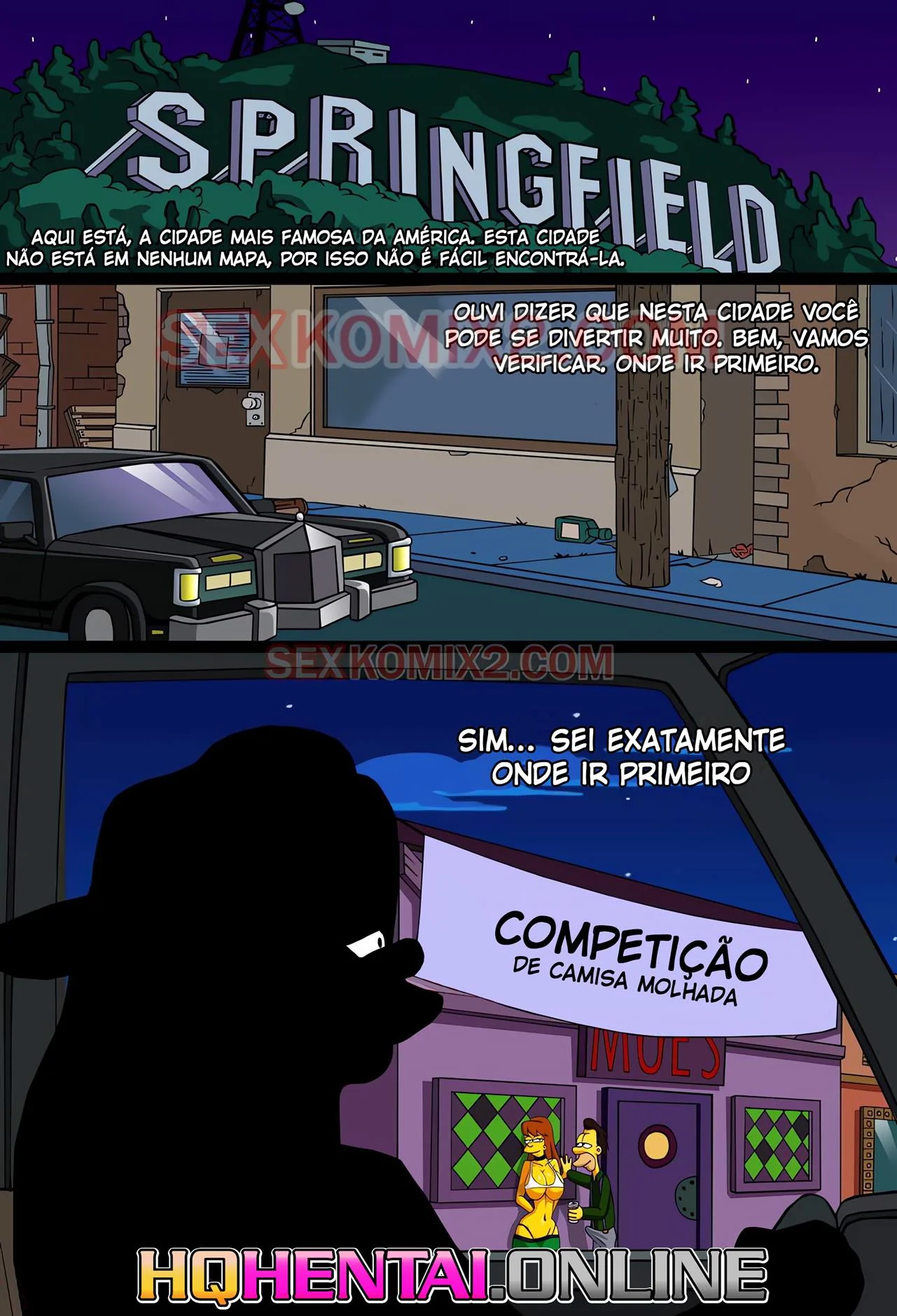 Simpsons: A Gostosa de Springfield em uma Noite de Sacanagem – HQ de Hentai