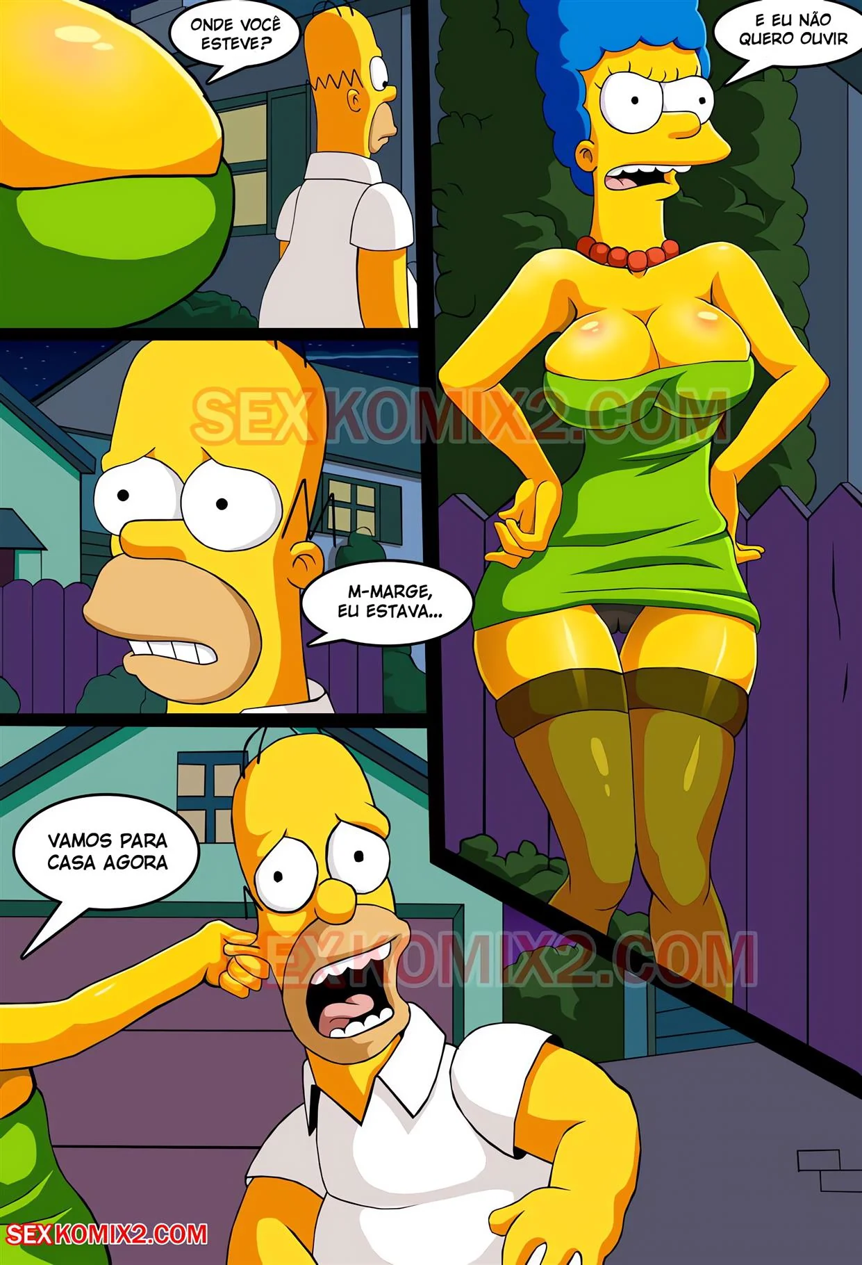 Simpsons: A Gostosa de Springfield em uma Noite de Sacanagem – HQ de Hentai