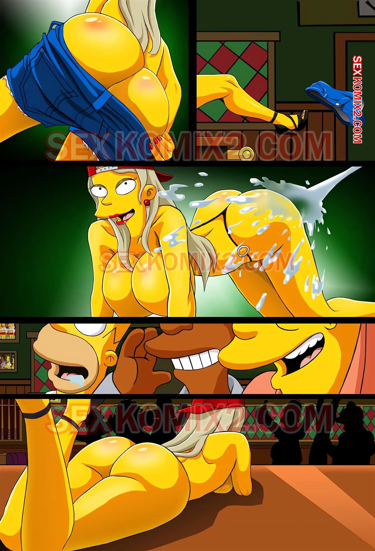 Simpsons: A Gostosa de Springfield em uma Noite de Sacanagem – HQ de Hentai