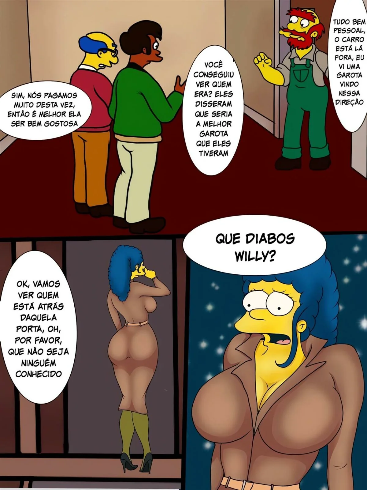 Simpsons Porno: Dividas Pagas com Buceta – Marge Salva Homer em HQ Brasileiro