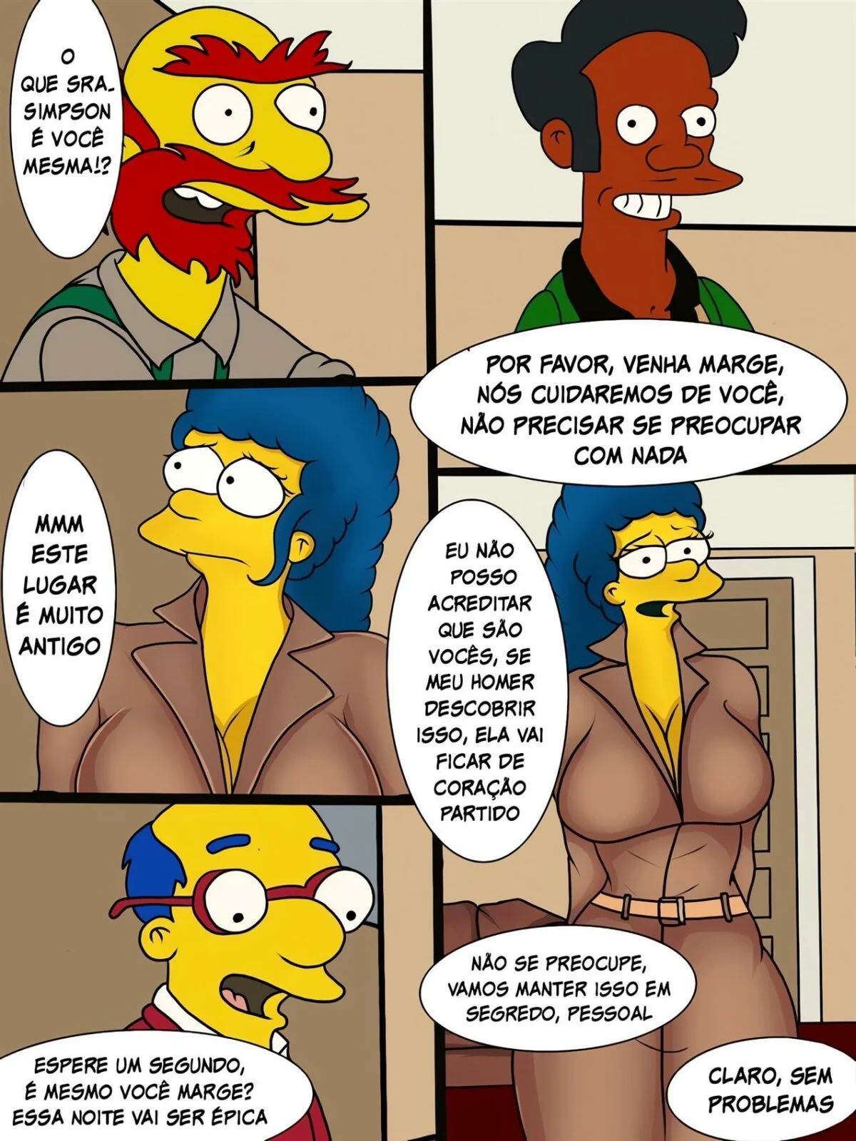Simpsons Porno: Dividas Pagas com Buceta – Marge Salva Homer em HQ Brasileiro