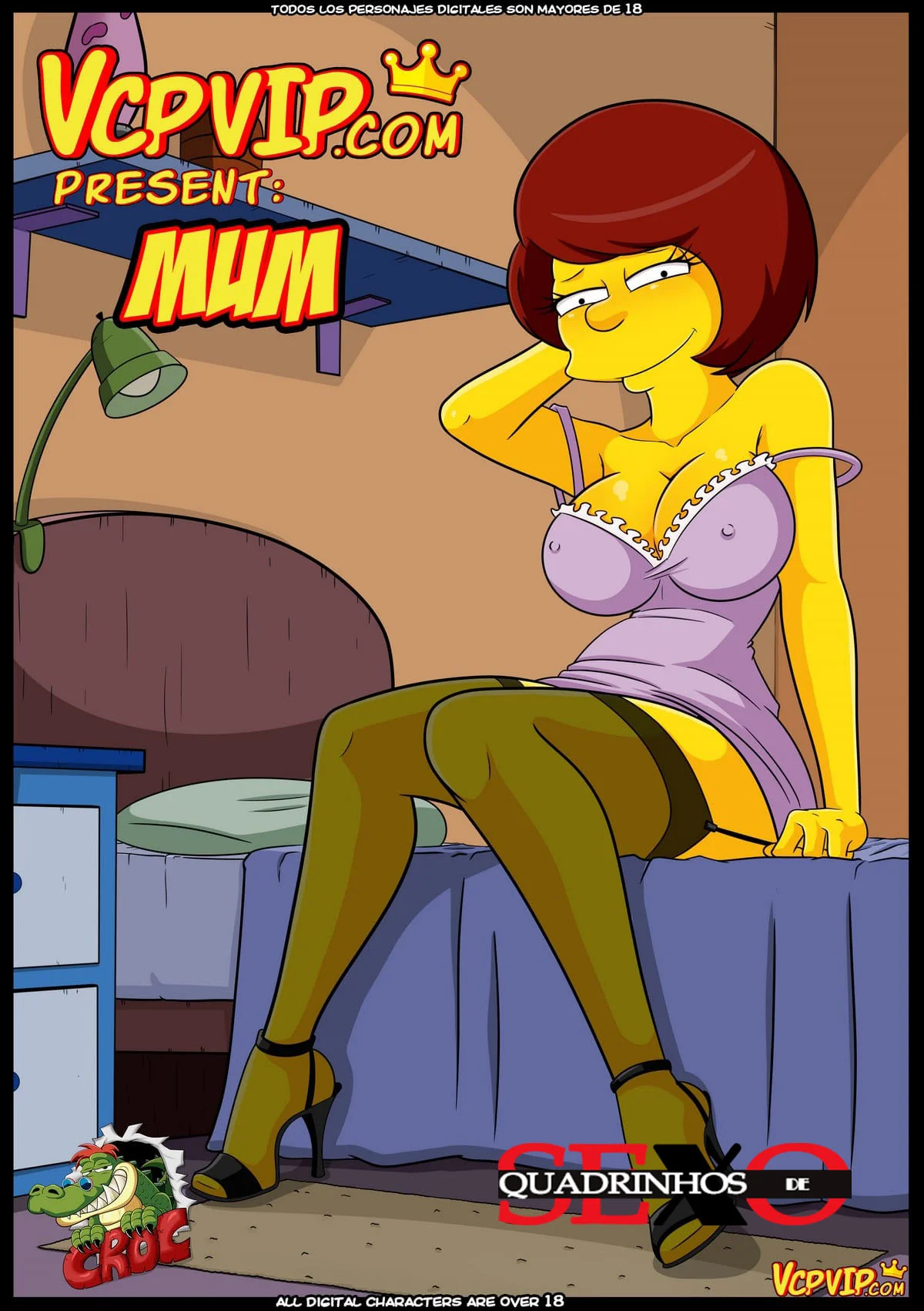 O Sonho Pervertido de Homer – Piranha da Marge na Piroca do Bart em Simpsons Porno HQ Brasileiro