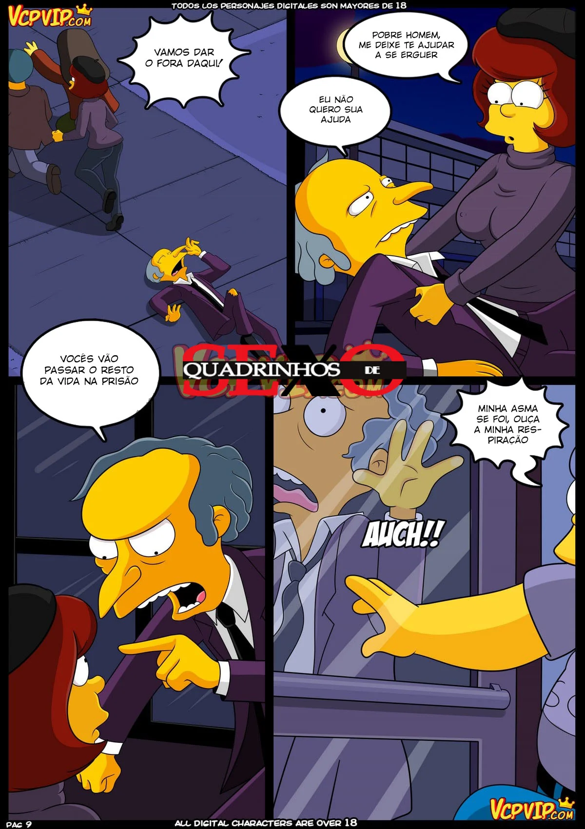 O Sonho Pervertido de Homer – Piranha da Marge na Piroca do Bart em Simpsons Porno HQ Brasileiro