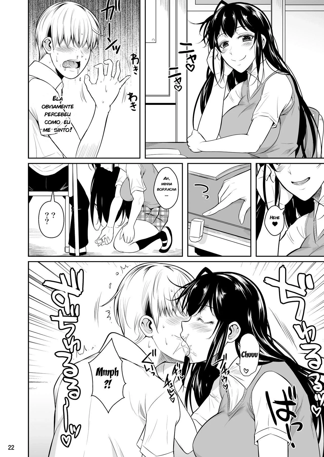 Sokushitsu x Sokuhame Gakuen: O Herdeiro Sortudo e a Colegial Piranha Em Hentai HQ Brasileiro